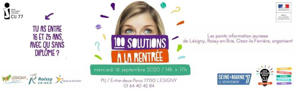 100 solutions à la rentrée - Lésigny